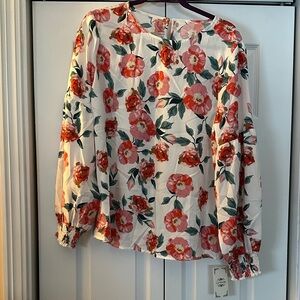 Floral Print Women's Top perfect for Valentines Day